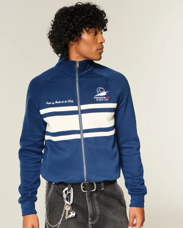 1998 FIFA World Cup France Graphic Fleece Track Jacket 1998 FIFA World Cup France Graphic Fleece Track Jacket