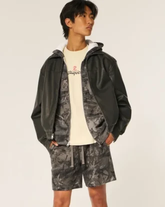 Above-the-Knee Camo Fleece Shorts