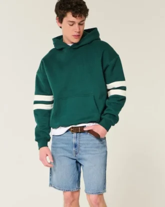 Above-the-Knee Loose Denim Shorts