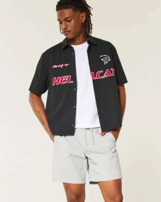 Above-the-Knee Twill Pull-On Shorts