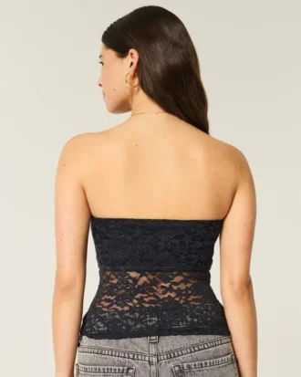 All-Over Lace Tube Top