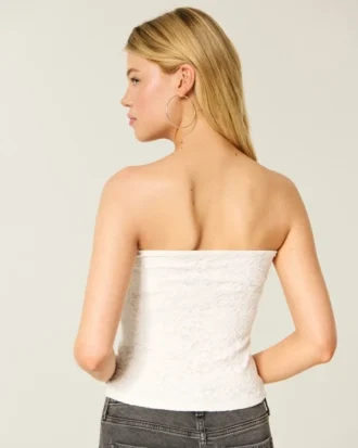 All-Over Lace Tube Top