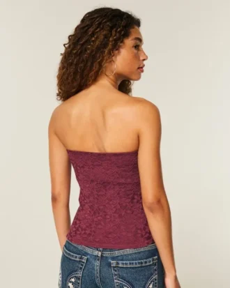 All-Over Lace Tube Top