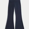 Aloha Graphic Foldover Waist Flare Pants