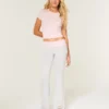 Always Cozy Knit Foldover Waist Flare Pants