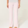 Always Cozy Knit Foldover Waist Flare Pants