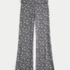 Always Cozy Knit Foldover Waist Flare Pants