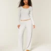Always Cozy Rib Henley & Wide-Leg Pants Set
