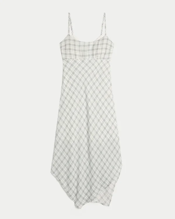 Asymmetrical Hem Midi Dress Asymmetrical Hem Midi Dress