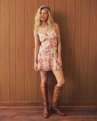 Asymmetrical Hem Mini Dress