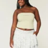 Asymmetrical Hem Tiered Mini Skort