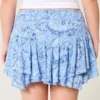 Asymmetrical Hem Tiered Mini Skort