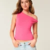 Asymmetrical Off-the-Shoulder Top