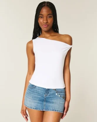 Asymmetrical Off-the-Shoulder Top