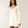 Babydoll Sweater Mini Dress