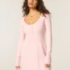Babydoll Sweater Mini Dress