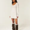 Babydoll Sweater Mini Dress