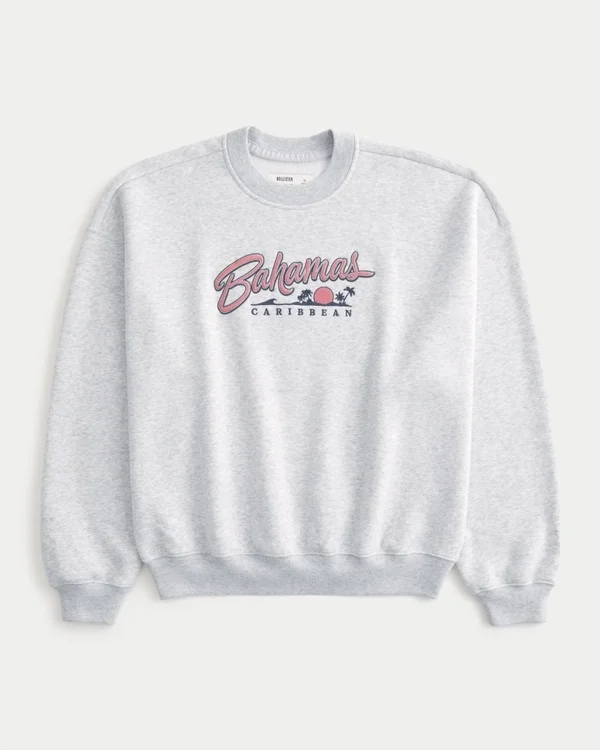 Baggy Cinch Bahamas Graphic Crew Sweatshirt Baggy Cinch Bahamas Graphic Crew Sweatshirt
