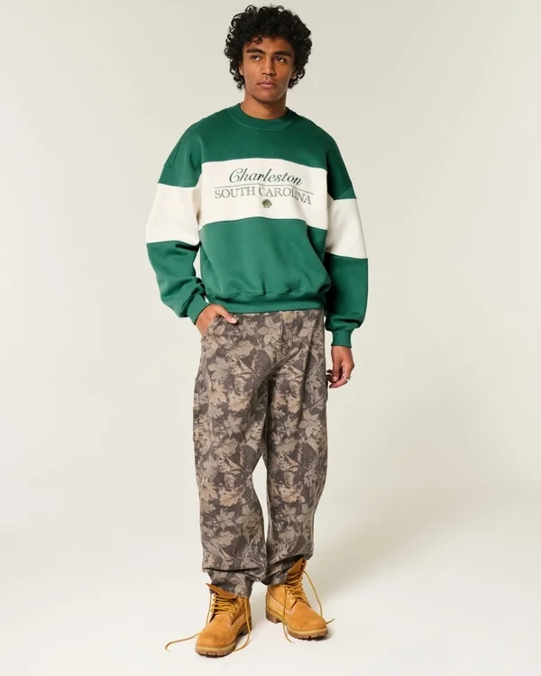 Baggy Cinch Charleston Graphic Crew Sweatshirt Baggy Cinch Charleston Graphic Crew Sweatshirt