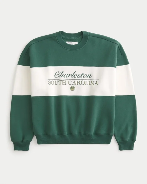 Baggy Cinch Charleston Graphic Crew Sweatshirt Baggy Cinch Charleston Graphic Crew Sweatshirt