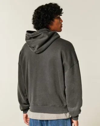 Baggy Cinch Star Applique Hoodie