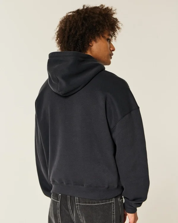 Baggy Cinch Studded New York City Graphic Hoodie Baggy Cinch Studded New York City Graphic Hoodie