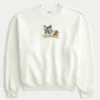 Baggy Cinch Tom and Jerry Graphic Crew Sweatshirt Baggy Cinch Tom and Jerry Graphic Crew Sweatshirt
