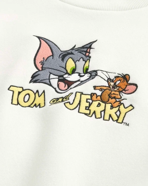 Baggy Cinch Tom and Jerry Graphic Crew Sweatshirt Baggy Cinch Tom and Jerry Graphic Crew Sweatshirt