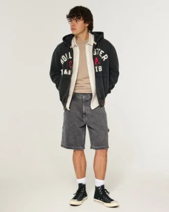 Baggy Denim Painter Shorts