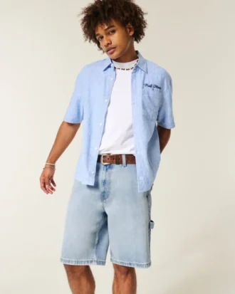 Baggy Denim Painter Shorts