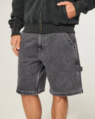 Baggy Denim Painter Shorts