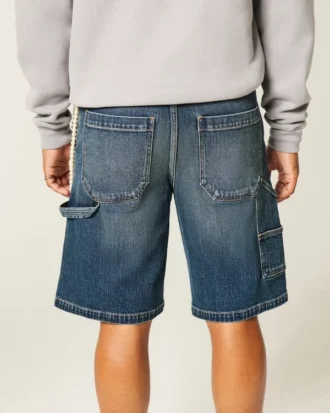 Baggy Denim Painter Shorts