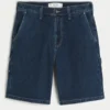 Baggy Denim Painter Shorts