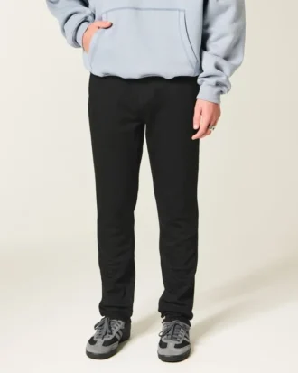 Black No Fade Athletic Skinny Jeans