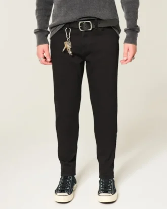 Black No Fade Athletic Skinny Jeans