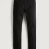 Black No Fade Slim Straight Jeans