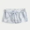 Blue Camo Fleece Mini Shorts