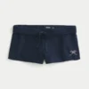 Bow Graphic Fleece Mini Shorts