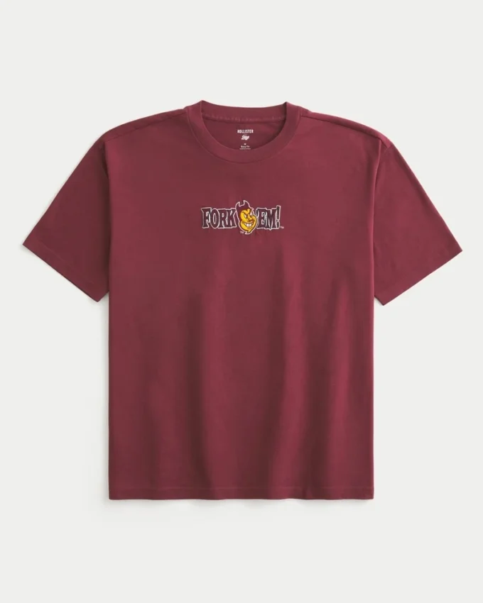 Boxy Arizona State University Sun Devils Graphic Tee