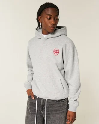 Boxy Arsenal FC Graphic Hoodie