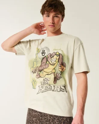 Boxy Baylor University Bears Graphic Tee