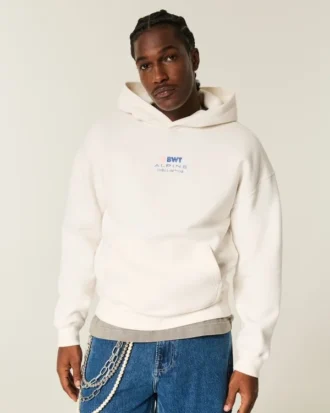 Boxy BWT Alpine Formula One Team Graphic Hoodie