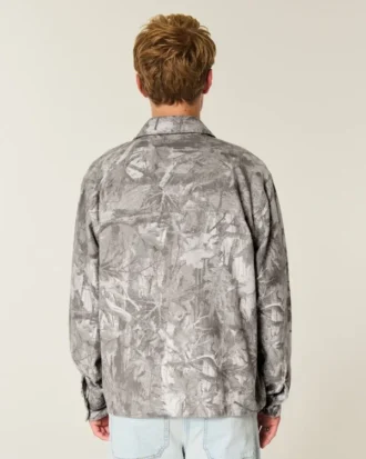 Boxy Camo Flannel Shirt