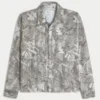 Boxy Camo Flannel Shirt
