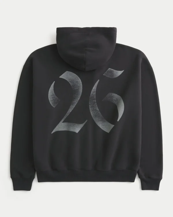 Boxy Class of 26 Graphic Zip-Up Hoodie Boxy Class of 26 Graphic Zip-Up Hoodie