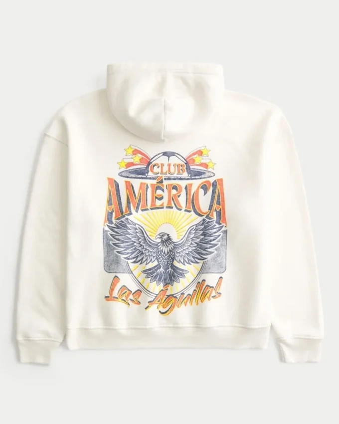 Boxy Club América Las Águillas Graphic Hoodie Boxy Club América Las Águillas Graphic Hoodie