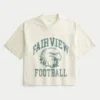Boxy Crop Fairview Football Graphic Jersey