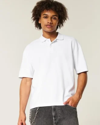 Boxy Crop Polo Boxy Crop Polo