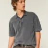 Boxy Crop Washed Polo Boxy Crop Washed Polo