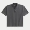 Boxy Crop Washed Polo Boxy Crop Washed Polo